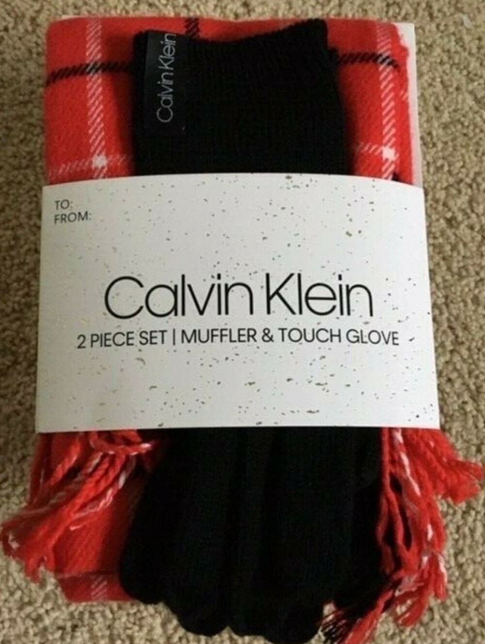 Calvin Klein Two Piece Glove & Scarf Set. NWOT.